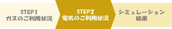 STEP2 電気のご利用状況の入力